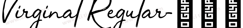 Virginal Regular字体转换
